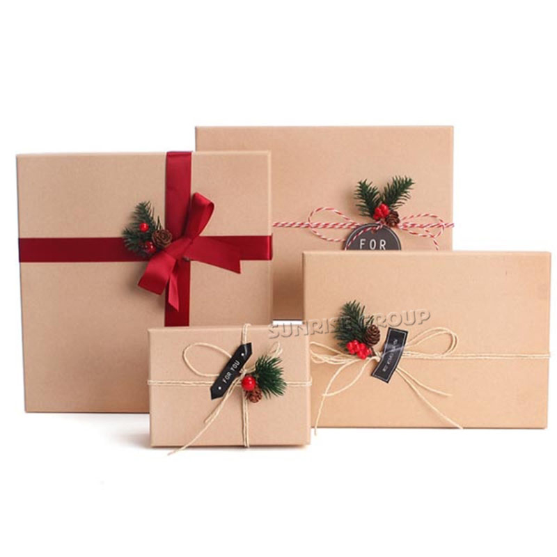 Romantic Square Cardboard Custom Pattern Gift Packaging Box