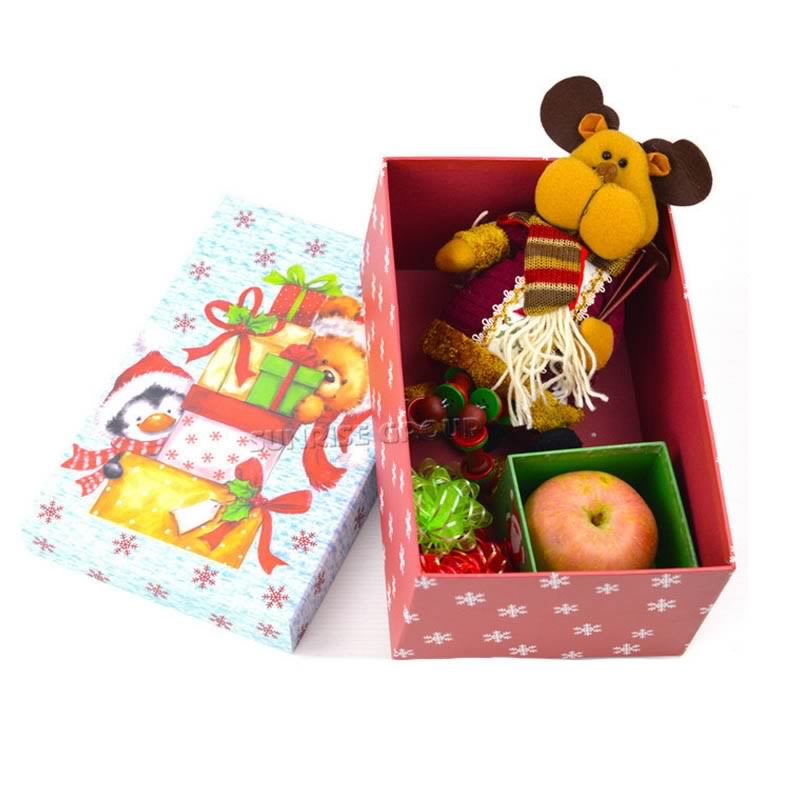Different Size Christmas Gift Collection Paper Packaging Box