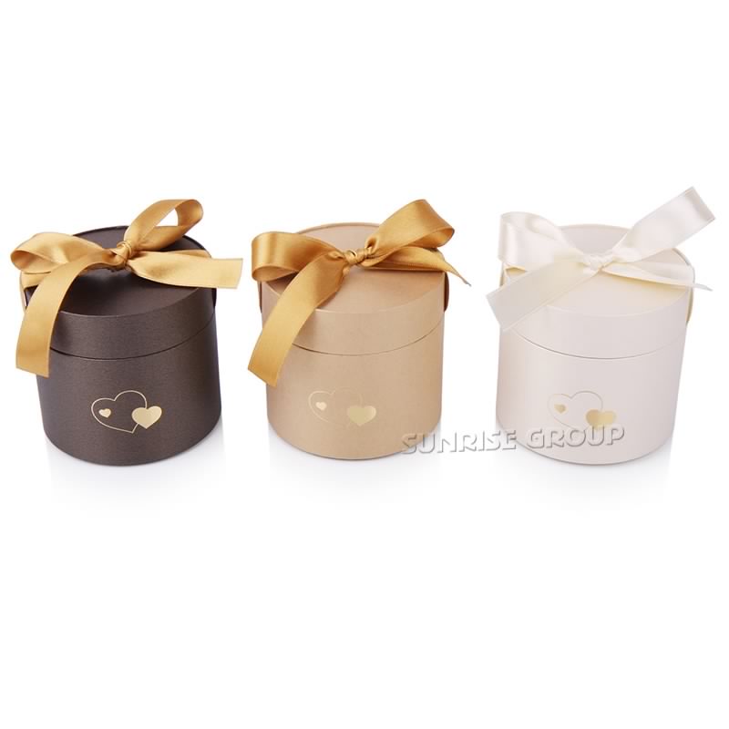 Custom-made Cardboard Luxury Round Chocolate Hat Box