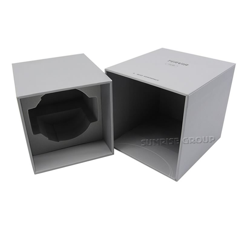 Customized Cardboard Silver Foil Logo Watch Packaging Box