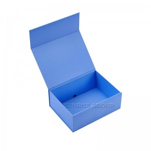 Customized Paperboard Covering Printing Foldable Magnetic Snap Gift Packaging Box