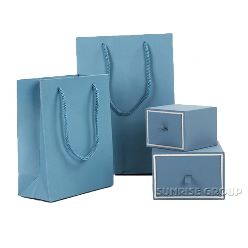 High-end Custom Handmade Ring Packaging Jewelry Paper Box with handle
